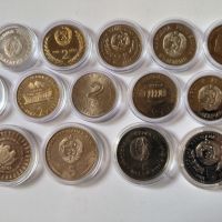 Лот 21 броя по 1, 2 и 5 лева възпоменателни монети България, снимка 7 - Нумизматика и бонистика - 45708573
