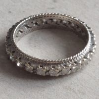 Дамски златен 14к пръстен с 23 броя брилянти-тотал 0.75 карата , снимка 7 - Пръстени - 45117353