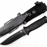 Тактически нож StrongArm Gerber Fiskars USA с калъф - черен, снимка 1 - Ножове - 45438425