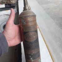Стар американски бронзов пожарогасител, снимка 1 - Антикварни и старинни предмети - 45080771