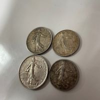 Сребърни монети 1/2/5 francs, снимка 7 - Нумизматика и бонистика - 45732309