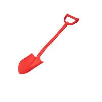 Плажна лопата, пластмасова, червена, 52см, снимка 1 - Надуваеми играчки - 46100298