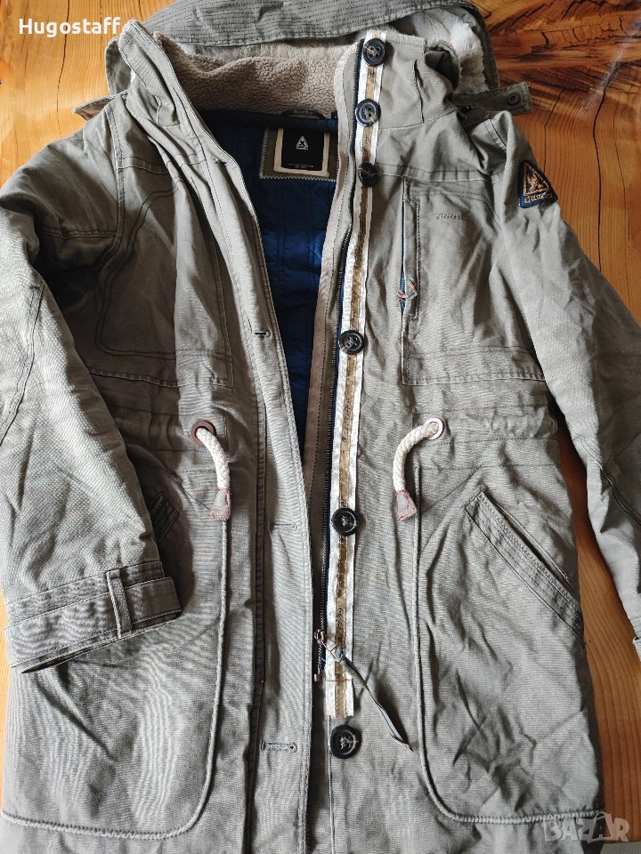 GAASTRA топла военна парка шуба с дебела подплата качулка Хл, снимка 1