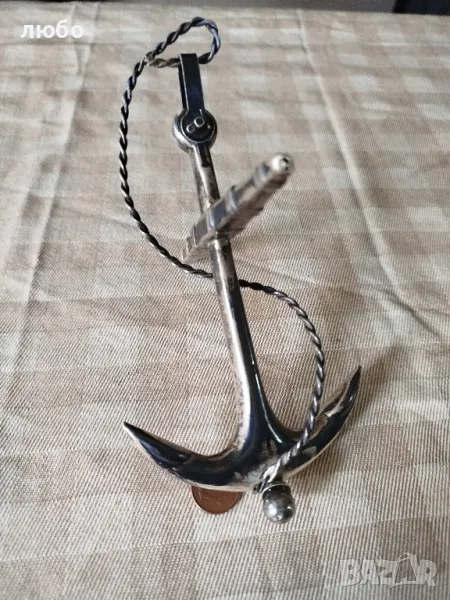  Сребърна Котва от Викториянската Епоха 1890г Сребро 0,925, снимка 1