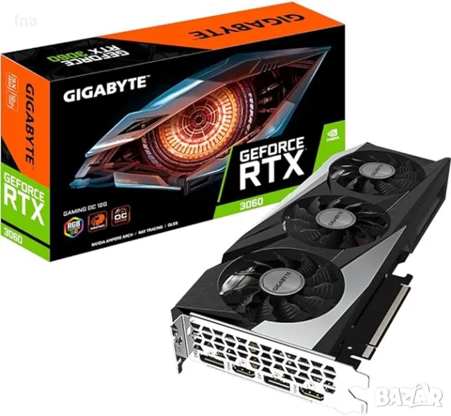 Видеокарта GIGABYTE Nvidia GeForce RTX 3060 12GB, снимка 1