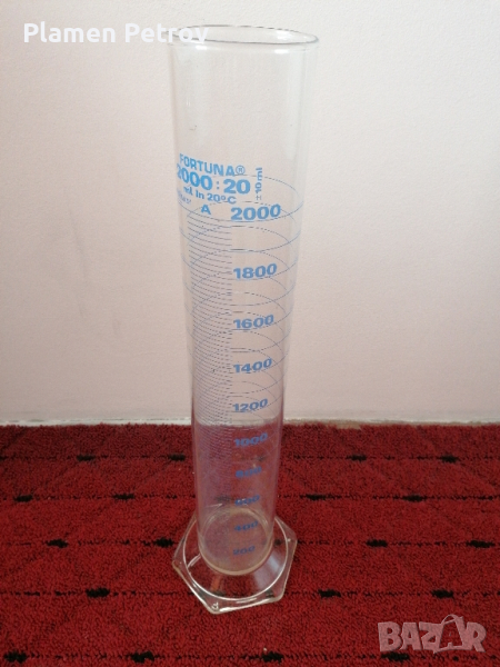 мерителен цилиндър 2000мл, снимка 1