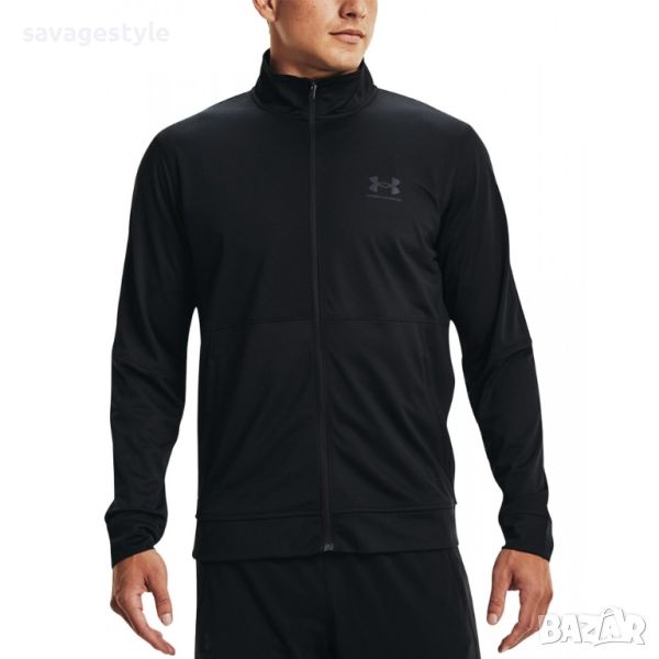 UNDER ARMOUR Pique Track Jacket All Black, снимка 1