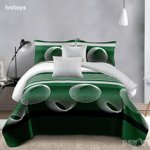 Двулицево спално бельо, 6 части - Модел WS17719, снимка 1