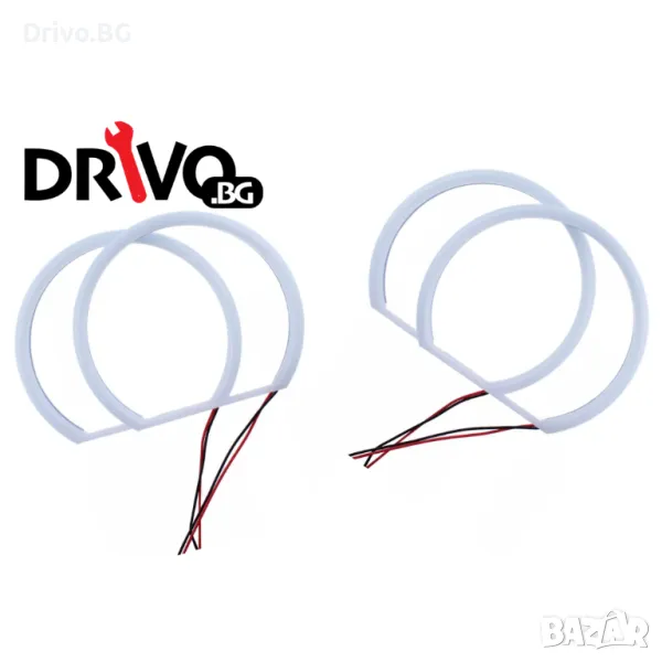 Гаранция! Мощни Cotton LED Angel Eyes за BMW E46, снимка 1