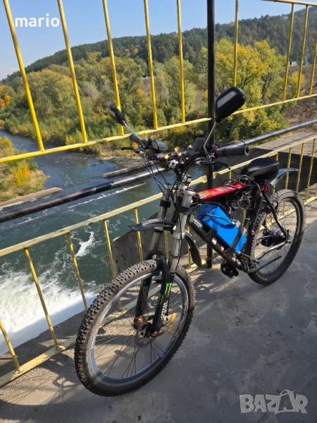 Продавам електрически алуминиев велосипед 500 вата кит 30 ah батерия, снимка 1