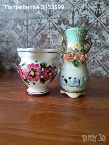 Керамични вази, чаши; Кутия за бижута от кокосов орех , снимка 1