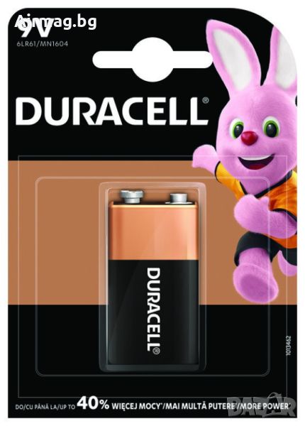 Батерия Duracell Basic MN1604 9V 1бр. блистер, снимка 1
