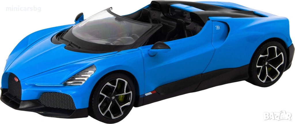 Метални коли: Bugatti W16 Mistral 1:24 метален модел (Diecast), снимка 1