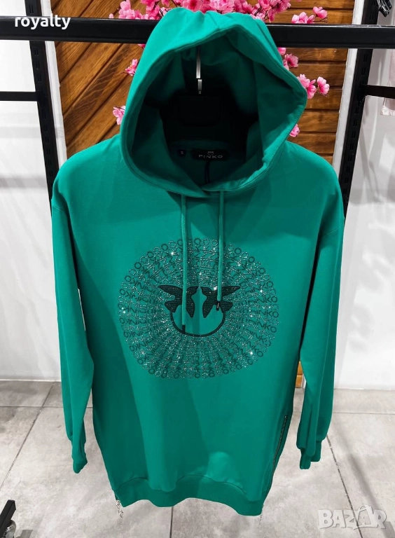 Pinko Зелен Дамски Суичър , снимка 1