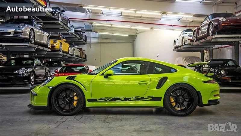 черен стикер за врата GT3 RS за Porsche 911 991, снимка 1