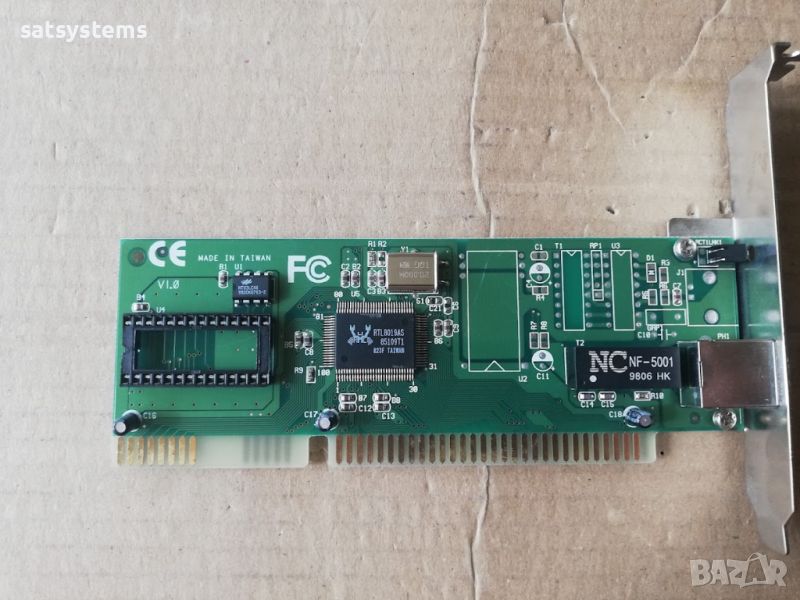 Repotec RP-1622T Network Ethernet Controller Card 16-Bit ISA, снимка 1