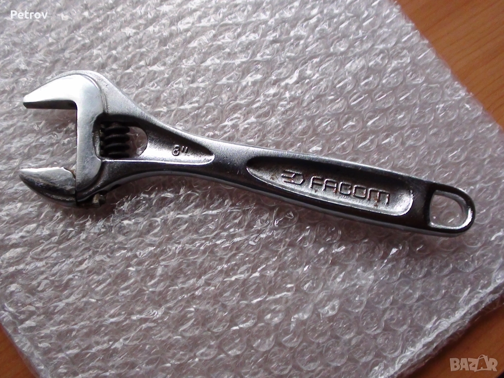 FACOM 113A.8C - 8" - MADE IN FRANCE - ORIGINAL FACOM - ПРОФЕСИОНАЛЕН Раздвижен Ключ 8" (30 mm ) !!!!, снимка 1