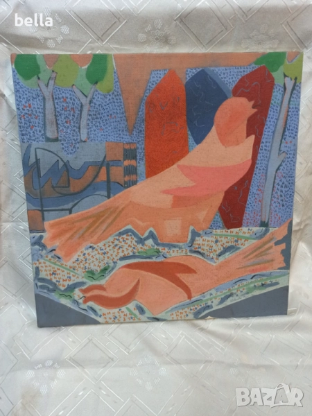 Авторска картина ,масло платно - италиански худ.Umberto Pozzi 1984 год, снимка 1