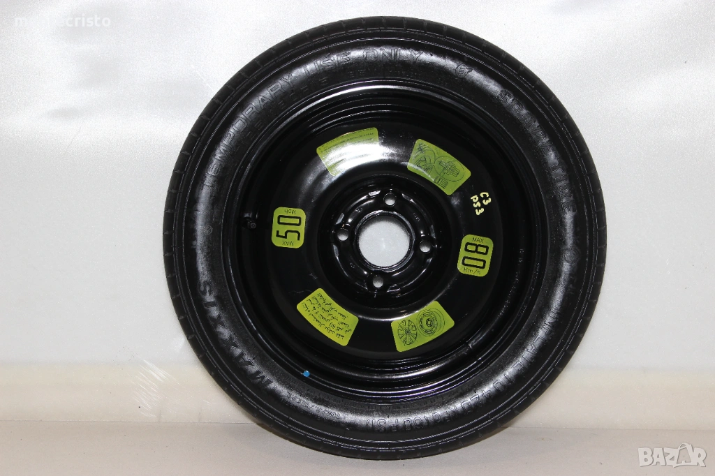 Резервна гума патерица Citroen C3 (2010-2016г.) Citroen DS3 (2010-2019г.) 65.1 4x108, снимка 1