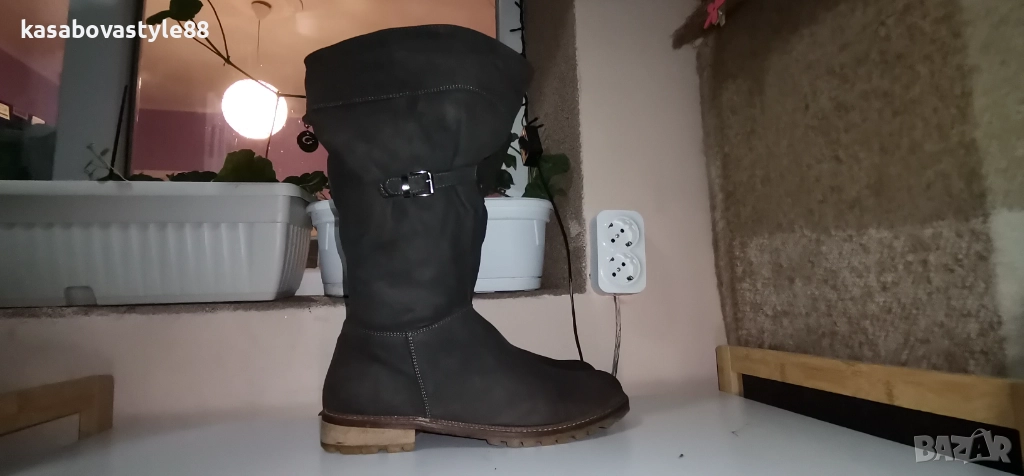 Ботуши от естествена кожа 38н, снимка 1