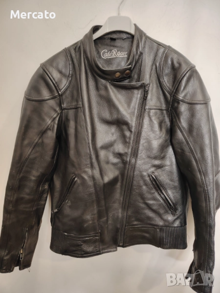 Кожено мото  яке стил "Cafe Racer" , снимка 1