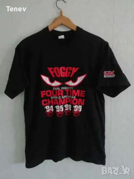 CARL FOGARTY FOGGY DUCATI 1999 WORLD CHAMPION SHIRT SUPERBIKE ОРИГИНАЛНА ТЕНИСКА , снимка 1