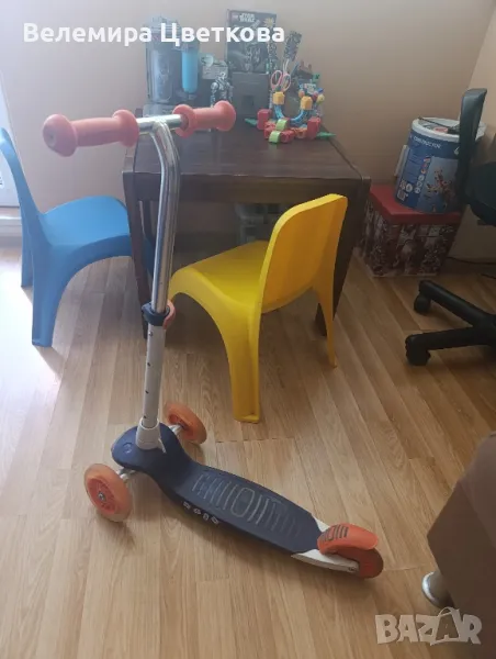 Детска тротинетка Oxelo B1, светещи колела, спирачка , снимка 1