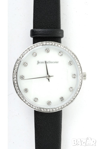 Дамски сребрист часовник с кристали Jean Bellecour, снимка 1