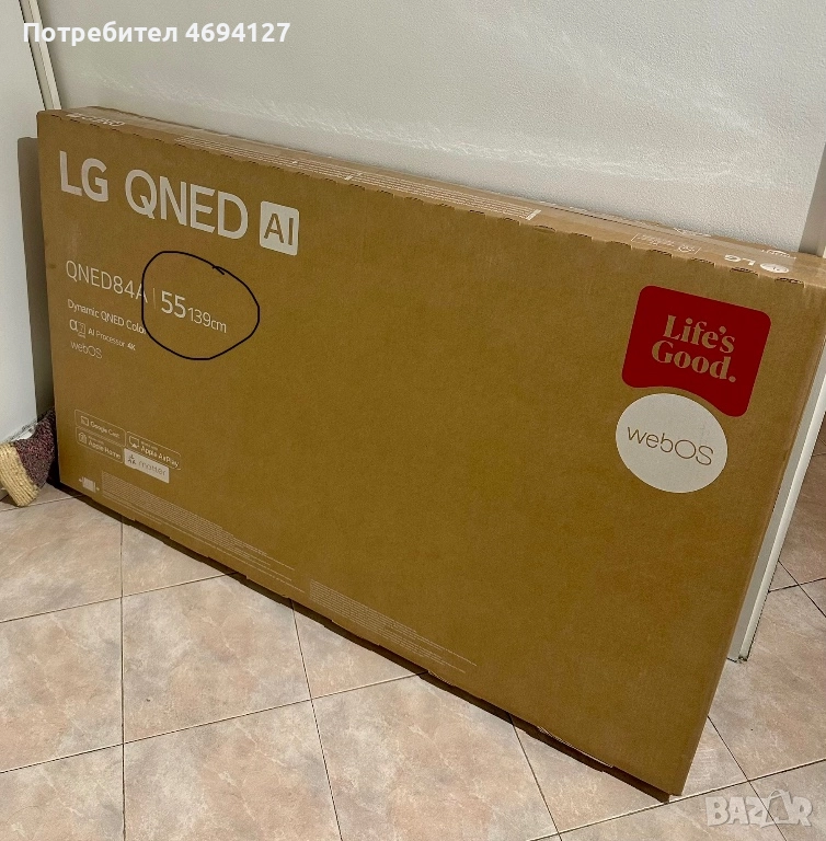 LG QNED84A/55”, снимка 1