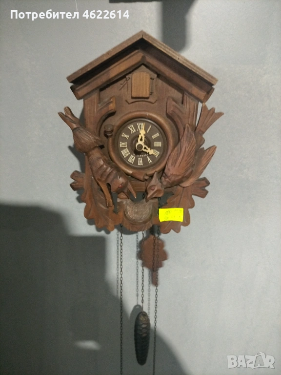 СТЕНЕН ЧАСОВНИК С КУКУВИЦА РАБОТЕЩ В ОТЛИЧНО СЪСТОЯНИЕ , снимка 1