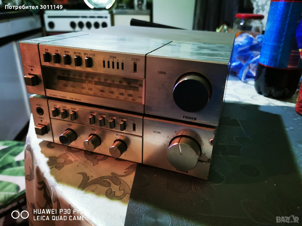 Fisher CA M100+Fisher FM100, снимка 1