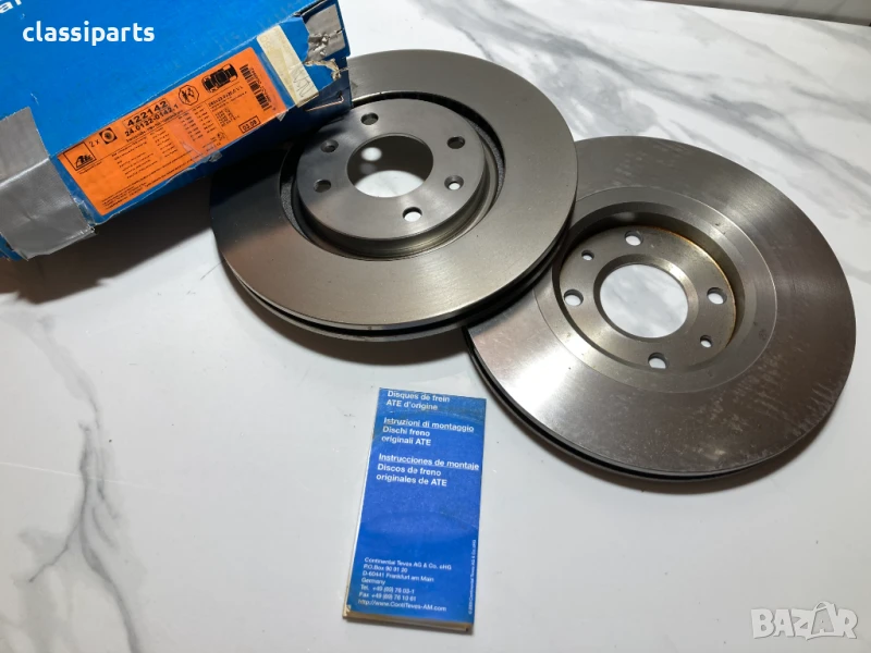Спирачни дискове ATE за Ситроен ZX, Ксара, Ксантиа, ПЕЖО 306 и 405, снимка 1