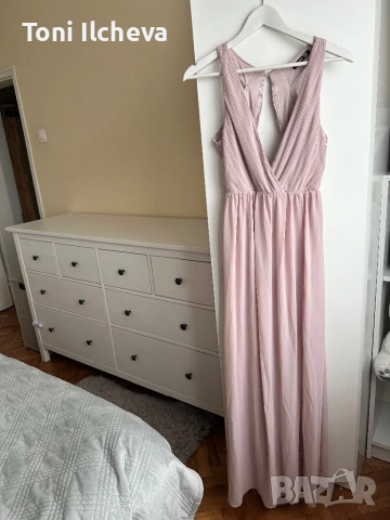 Дълга рокля с ефектен гръб, снимка 2 - Рокли - 53939094