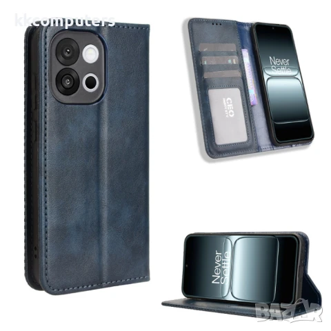 OnePlus 13s 5G / OnePlus 13T 5G Retro-skin Magnetic Кожен Калъф и Протектор, снимка 2 - Калъфи, кейсове - 50712695