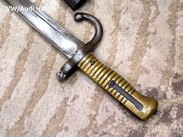 Френски щик нож байонет Шаспо Chassepot M1866, снимка 4 - Антикварни и старинни предмети - 52969024