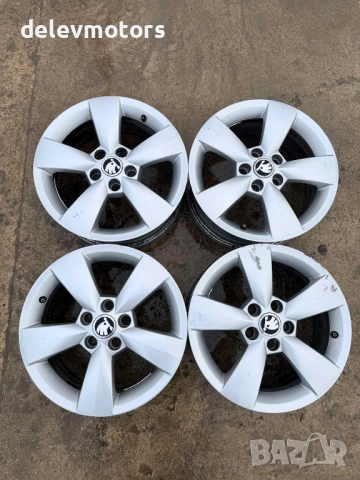 5x100 Skoda алуминиеви джанти 6J, ET 38,  15C, 5JA601025 от Skoda Rapid 1.4 TDI, 90 кс., FD7CW004