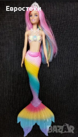 Кукла Barbie Dreamtopia Rainbow Magic Mermaid, кукла Barbie Русалка с променящ се цвят, снимка 5 - Кукли - 47308239