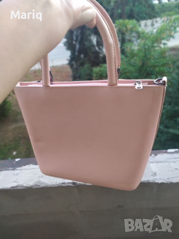 Нова дамска чанта розова чанта кожена чанта , снимка 6 - Чанти - 45156445
