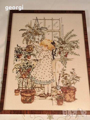 гоблен дете с цветя  7/1