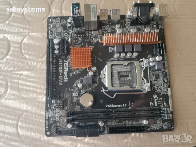 Дънна платка ASRock H110M-DVS Socket LGA1151, снимка 5 - Дънни платки - 47704966