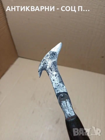 Старо Кожарско Сарашки Нож Ножче Занаятчийски Инструмент., снимка 8 - Антикварни и старинни предмети - 51370964