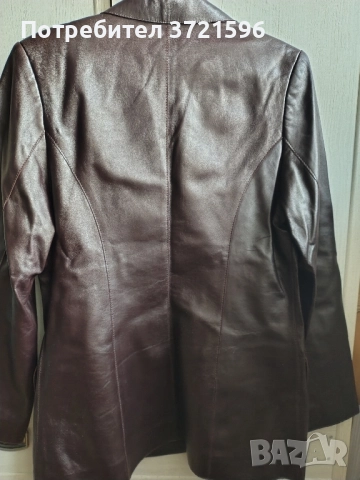 Кожено сако, размер М, снимка 3 - Сака - 52824208