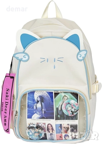 Раница Kawaii Cat Ita, сладка естетична раница Y2K