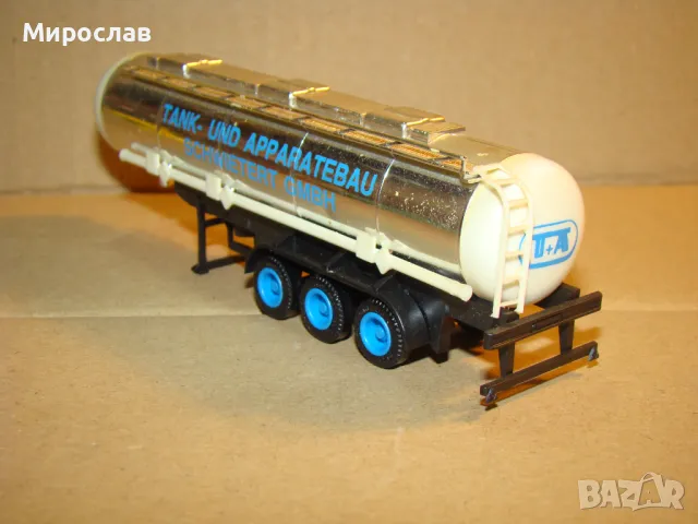 HERPA? H0 1/87 РЕМАРКЕ ТИР КАМИОН МОДЕЛ КОЛИЧКА ЦИСТЕРНА, снимка 3 - Колекции - 48285277