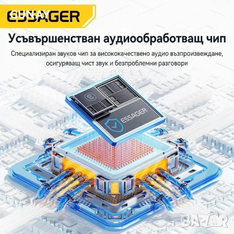 ESSAGER USB към 3.5mm Външна Звукова Карта DAC Аудио Адаптер за PC PS5 Mac, Switch, Linux, снимка 7 - Други - 54115172