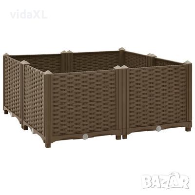 vidaXL Повдигната леха, 80x80x38 см, полипропилен（SKU:316525, снимка 1 - Други - 46294302