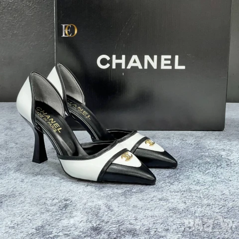 обувки на ток chanel, снимка 2 - Дамски обувки на ток - 51355935