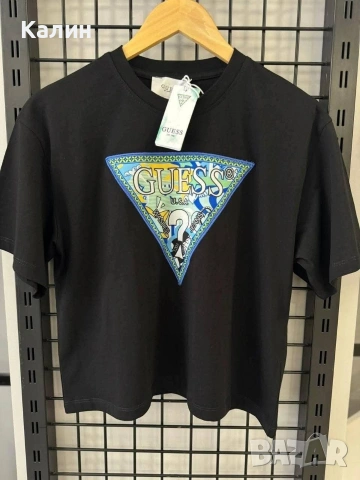 Памучни дамски тениски Guess - два цвята - 19 €, снимка 7 - Тениски - 53286163