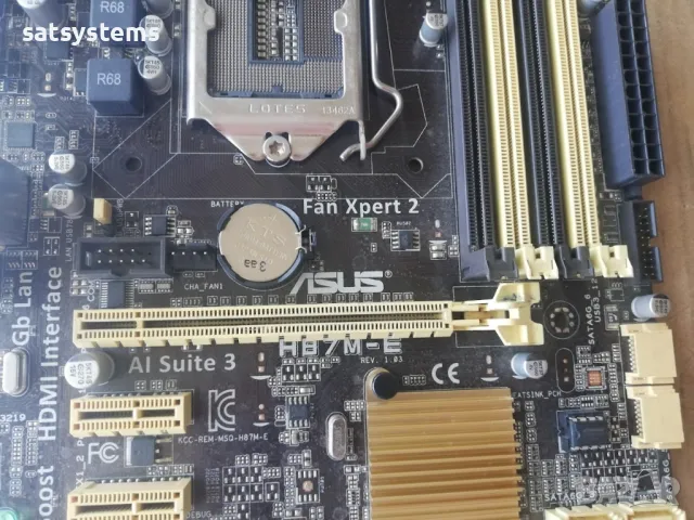 Дънна платка Asus H87M-E Socket LGA1150, снимка 4 - Дънни платки - 47217847