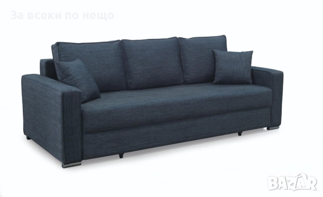 FLEXI диван 3-ка с ракла разтегателен сиво-син меланж Код P1511